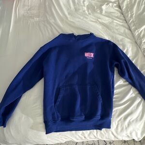 White Fox Boutique Navy Crewneck Sweater